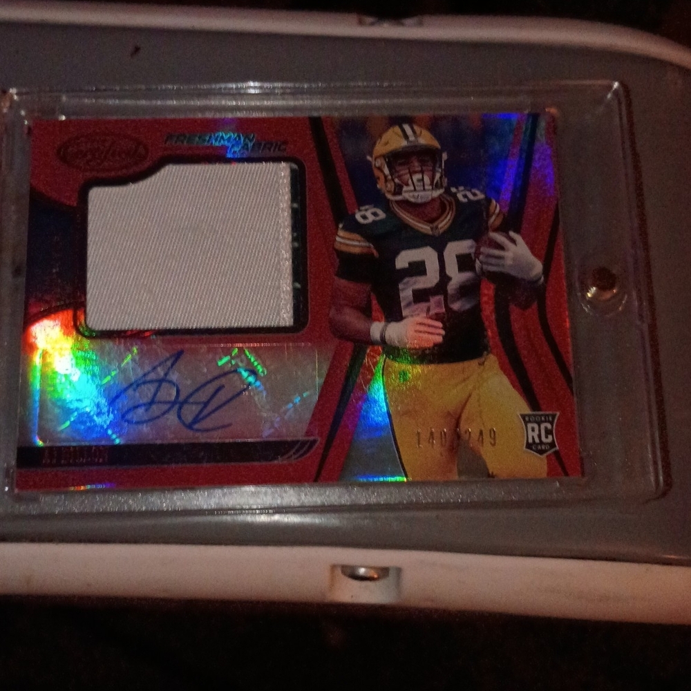Collectible Sports Trading Card with Autograph